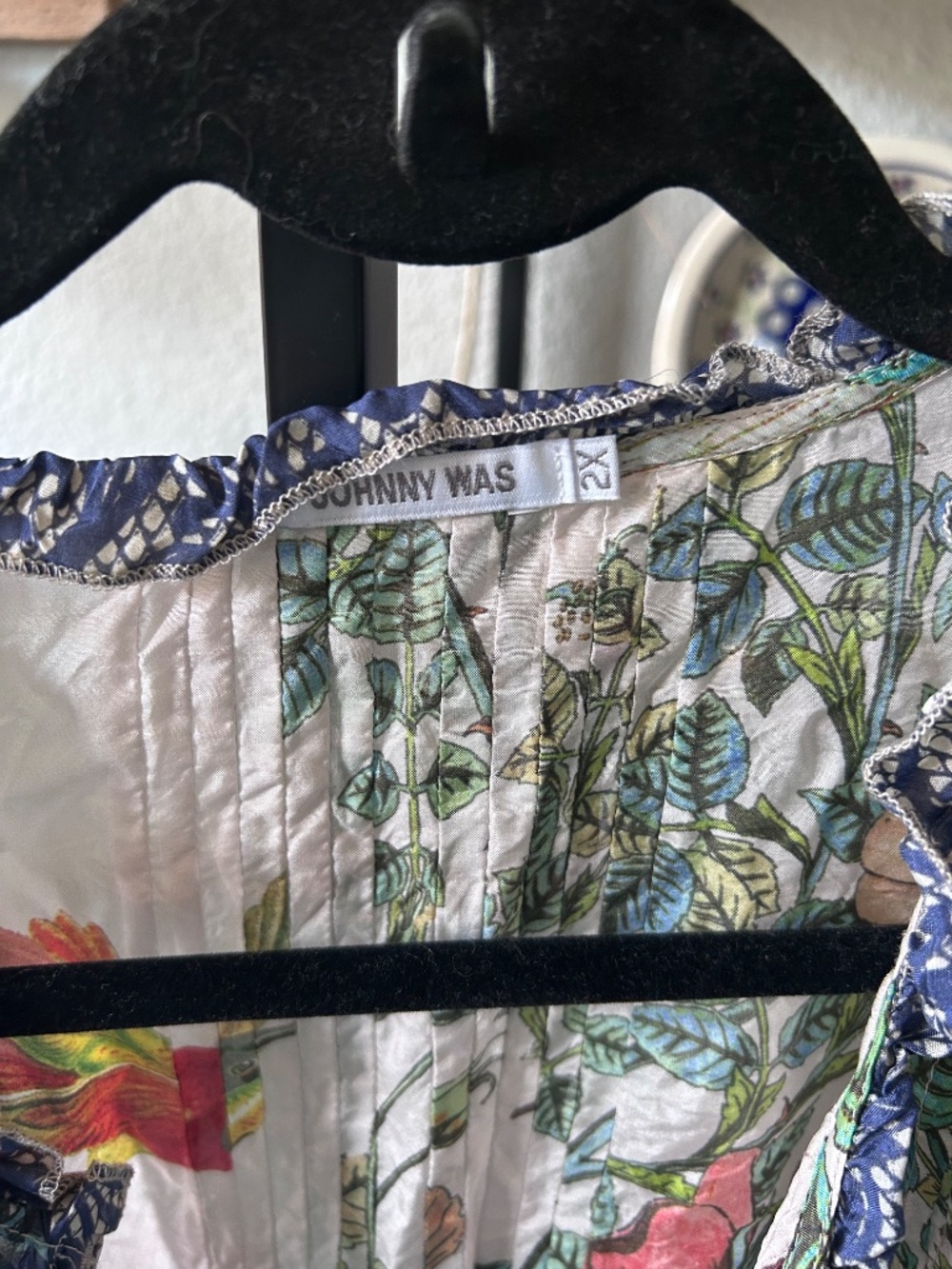 Women’s Johnny Was 2X Plus Size Silk Blouse - Picture 2 of 2